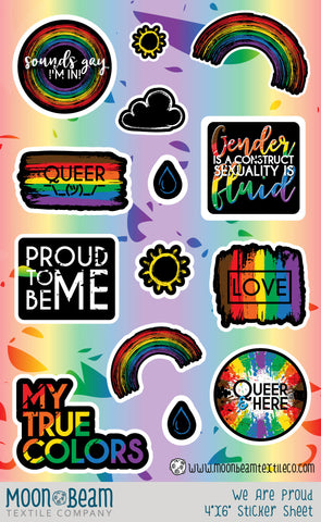 We Are Still Proud - Sticker Sheet 4"x6" | We Are Proud